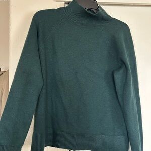 LOFT Forest Green Turtleneck Sweater